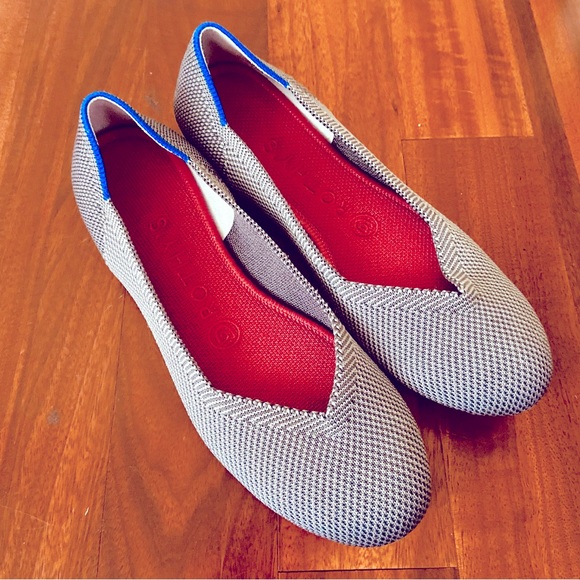 Rothy’s The Flat in Pebble Grey Size 6.5 Women’s Knit Slip On - Picture 6 of 6